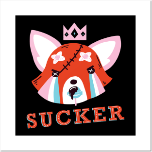 Red Panda Sucker Posters and Art